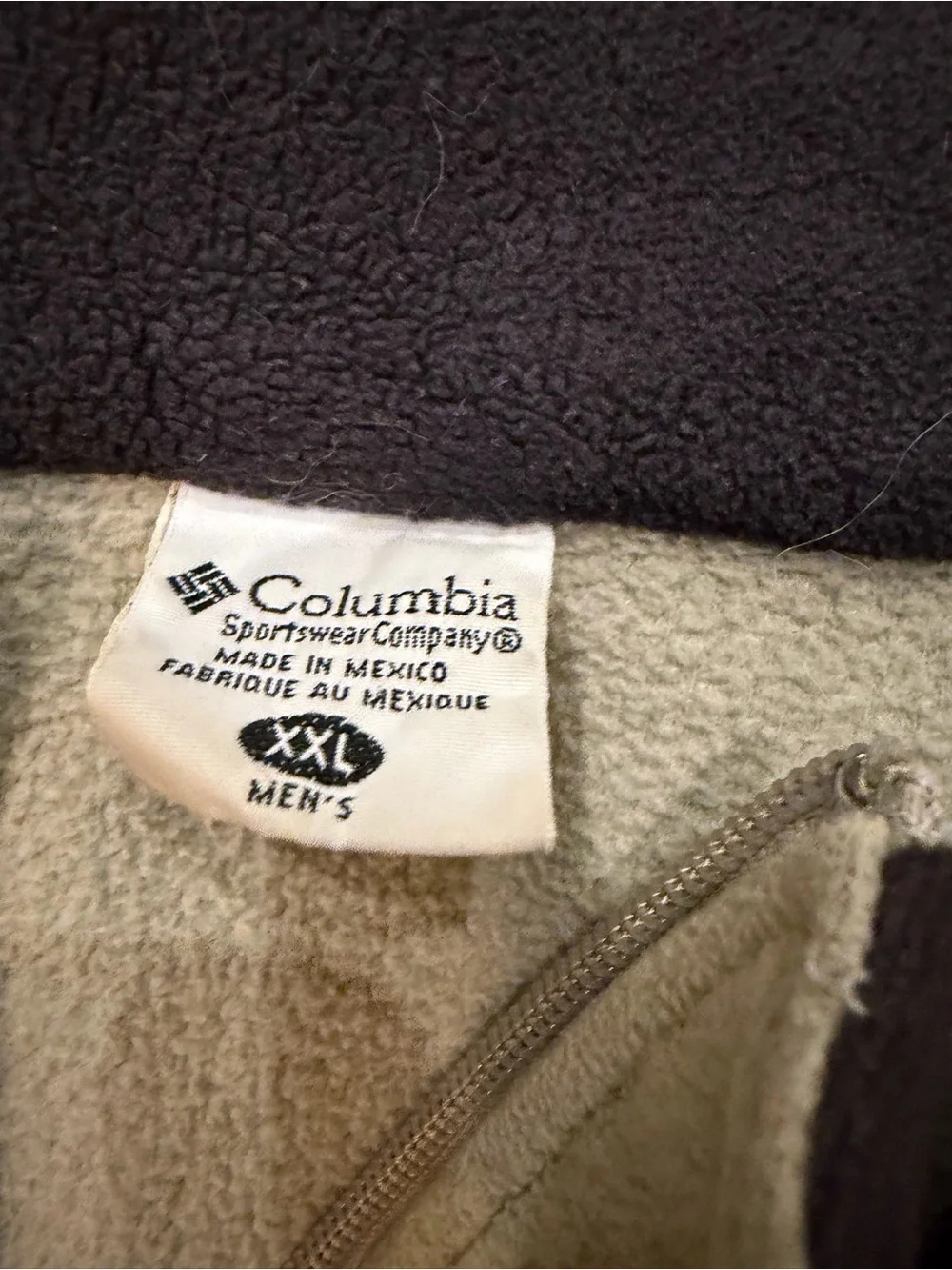Columbia Men's Sage Green Half-Zip Fleece Pullover